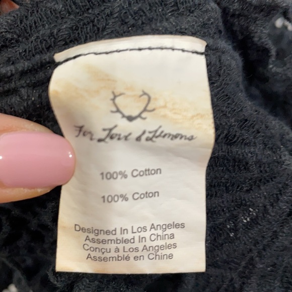 For Love & Lemons Monaco Black XSmall Coverup - Picture 5 of 6